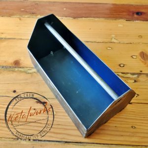 Handcrafted metal vintage toolbox